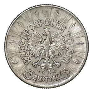 5 złotych 1934, Józef Piłsudski