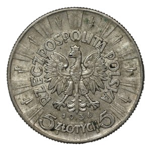 5 zlotych, 1936, Józef Piłsudski
