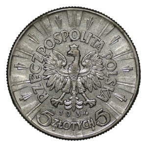 II RP, 5 złotych 1934 Piłsudski