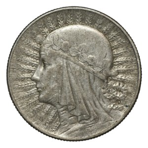 II RP, 5 złotych 1934 Głowa kobiety