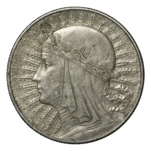 II RP, 10 złotych 1933 Głowa Kobiety