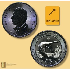 Canada, $10 2025, Canada Goose, 2 ounces of pure silver