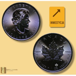 Canada, 5 dollari 2020, Foglia d’acero, 1 oncia d’argento puro
