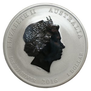 Australia, 1 dolar 2016, Rok Małpy, 1 oz