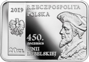 20 złotych 2019, 450 rocznica Unii Lubelskiej