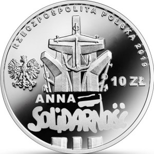 10 złotych 2019, 90. rocznica urodzin Anny Walentynowicz