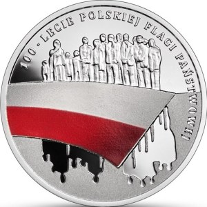 10 złotych 2019, 100-lecie polskiej flagi państwowej