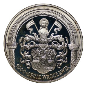 10 zlotych, 2000, 1,000th Anniversary of Wrocław