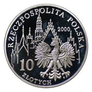 10 zlotych, 2000, 1,000th Anniversary of Wrocław