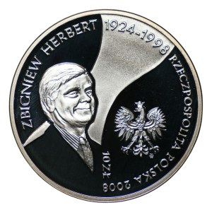 10 zlotych, 2008, Zbigniew Herbert
