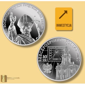 10 zlotých 2020, 100. výročie narodenia svätého Jána Pavla II., 1 oz