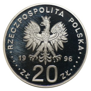 20 zlotych, 1996, The Four Centuries of Warsaw as the Capital