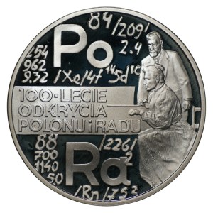 20 zlotých 1998, 100. výročí objevu polonia a radia