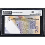 20 zlotys 2025, série BR 0000560, 1 000e anniversaire du couronnement de Boleslas le Vaillant, PMG 66 EPQ, NUMÉRO DE SÉRIE BAS