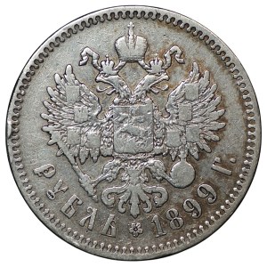 Russia, 1 rublo 1899 (**) Bruxelles