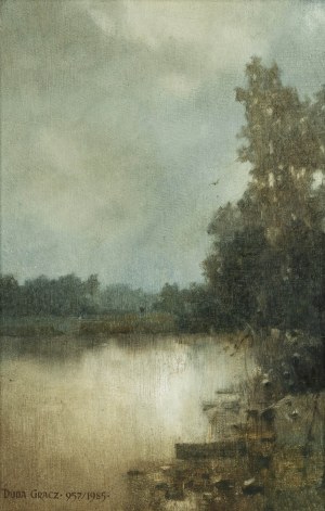 Jerzy Duda-Gracz (1941 Częstochowa - 2004 Łagów), Pejzaż 957, 1985
