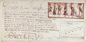 Franciszek Starowieyski (1930 Bratkówka k. Krosna - 2009 Warszawa), Wierzby z Reszla, 1996