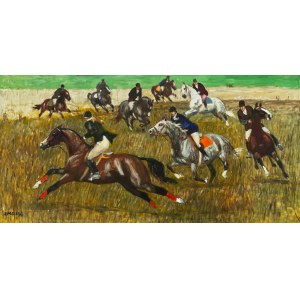 Ludwik Maciąg (1920 Kraków - 2007), Pogoń za lisem, 2003