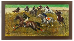 Ludwik Maciąg (1920 Kraków - 2007), Pogoń za lisem, 2003