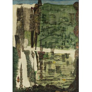 Danuta Leszczyńska-Kluza (1926, Przemyśl - 2019), Les jardins, 1966