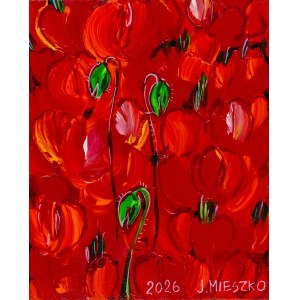Joanna Mieszko (b. 1969), Poppies—diptych, 2026