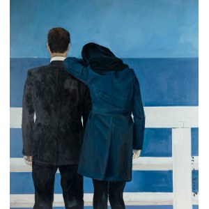 Marek Okrassa (b. 1975, Częstochowa), A Couple on the Boardwalk, 2026