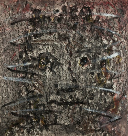 Józef Szajna (1922 Rzeszów - 2008 Warszawa), Autoportret z cyklu Mrowisko, 1998