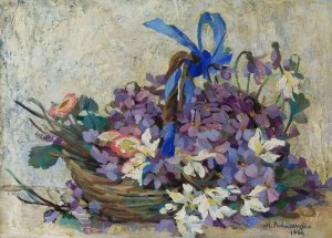 Hanna Pachniewska-Betley (1910-1987), Bukiet kwiatów, 1964