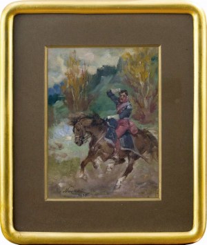 Marian Nowicki (1904-po 1939 Gusen), Jeździec na koniu, 1935