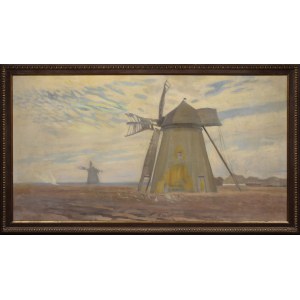 Stanisław CZAJKOWSKI (1878–1954), Windmills [Kurpie], 1939