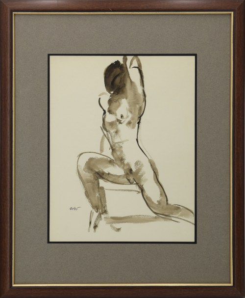 Wojciech WEISS (1875-1950), Modelka w ruchu, 1913