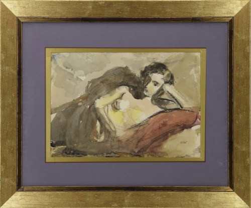 Wojciech WEISS (1875-1950), Odpoczywająca modelka