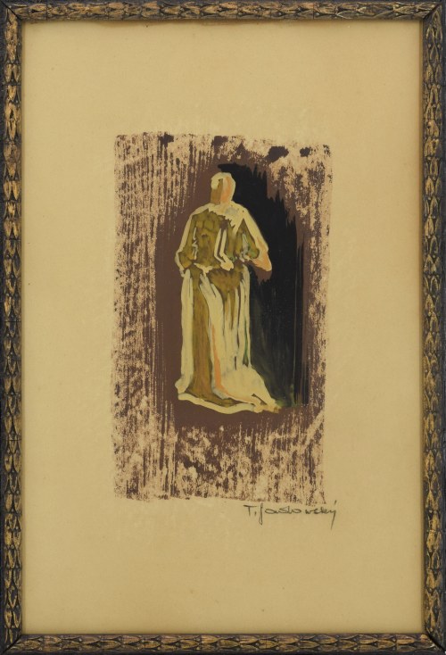 Tadeusz SADOWSKI (1915-1991), Para prac: Kobieta brzemienna / Postać