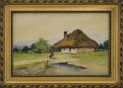 Adam SETKOWICZ (1876-1945), Pejzaż wiejski z kresów wschodnich, 1919