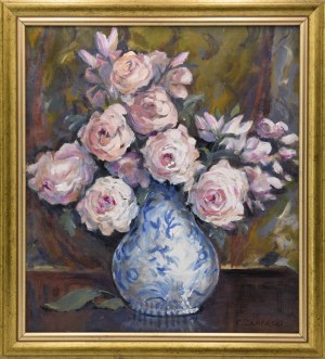 Kordian Józef ZAMORSKI (1900-1983), Róże w wazonie