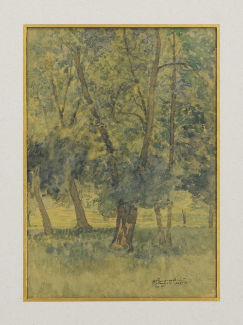 Władysław ŻURAWSKI (1889-1962), Park w Zamościu, 1955