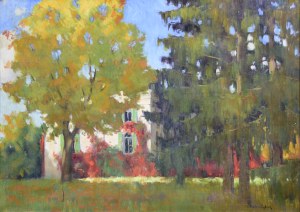 Kazimierz ZYBERK-PLATER (1879 lub 81-1964), Park przy willi