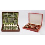 Piotr ŁĄTKOWSKI (active 1900–1944) and the J. Frageta Silver and Silver-Plated Goods Factory, 6-person cutlery set and center-of-the-table cutlery