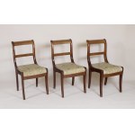 A Biedermeier-style table with 6 matching chairs