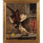 Oreste Costa (1851–1901), Hunting Scene with a Pheasant and a Hare, second half of the 19th century