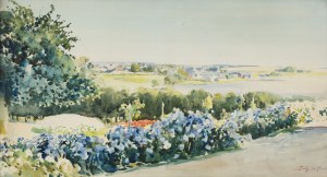Julian Fałat (1853-1929), Droga w Nieświeżu, 1898