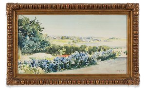 Julian Fałat (1853-1929), Droga w Nieświeżu, 1898