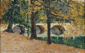 Zofia Dziurzyńska-Rosińska (1896-1979), Jesień w Łazienkach, 1919
