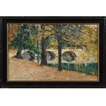 Zofia Dziurzyńska-Rosińska (1896–1979), Autumn in Łazienki Park, 1919