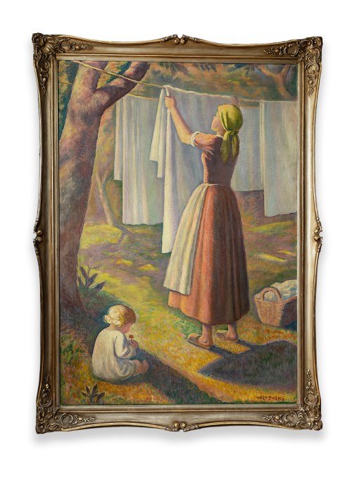 Władysław Roguski (1890-1940), Wieszanie prania, lata 30. XX w.