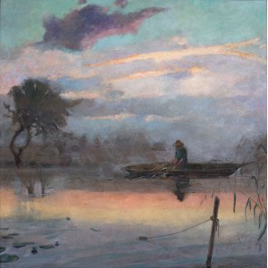 Henryk Szczygliński (1881–1944), Fishing at Dawn, 1943