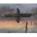 Henryk Szczygliński (1881–1944), Fishing at Dawn, 1943
