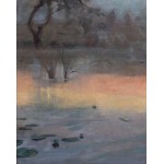 Henryk Szczygliński (1881–1944), Fishing at Dawn, 1943