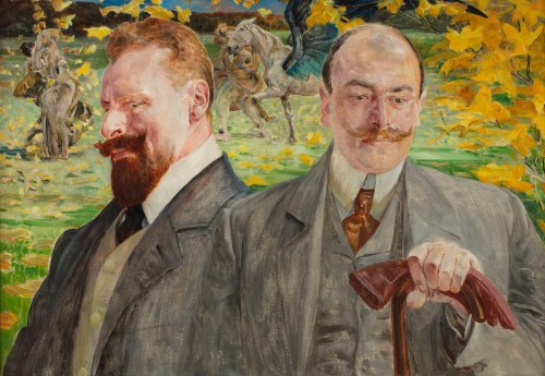Jacek Malczewski (1854-1929), Jesienią. Portret podwójny, ok. 1906