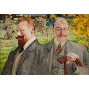 Jacek Malczewski (1854-1929), Jesienią. Portret podwójny, ok. 1906